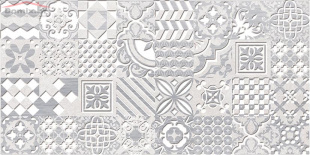 Плитка Laparet Bastion серый декор (20х40)